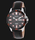 Alba AT2045X1 Black Dial Stainless Steel Case Leather Strap-0