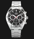 Alba AT3B27X1 Man Chronograph Black Dial Stainless Steel Watch-0