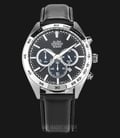 Alba AT3B33X1 Man Chronograph Black Dial Stainless Steel Case Leather Strap-0