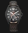 Alba AT3B55X1 Chronograph Men Dual Color Dial Ion Plating Case Brown Leather Strap-0