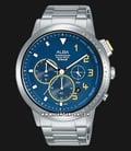 Alba AT3F33X1 Chronograph Men Blue Dial Stainless Steel Strap-0