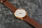 Alba Active AT3G86X1 Chronograph Men Silver Dial Brown Leather Strap-6