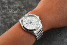 Alba Active AT3H29X1 Chronograph Men Silver White Dial Stainless Steel Strap-8