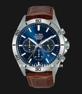  Alba Active AT3H31X1 Chronograph Men Blue Dial Brown Leather Strap-0