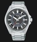 Alba Mechanical AU4031X1 Automatic Men Black Translucent Layered Dial Stainless Steel Strap-0