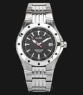 Alba AXHD43X1 Man Black Pattern Dial Stainless Steel Watch-0