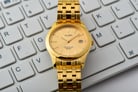 Alba AXHK84X1 Gold Dial Gold Stainless Steel Strap-5