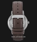 Alexandre Christie Primo Steel AC 1007 MD LSSSL Men Silver Dial Brown Leather Strap-2