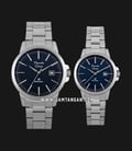 Alexandre Christie Primo Steel AC 1008 BSSBU Couple Blue Dial Stainless Steel Strap-0