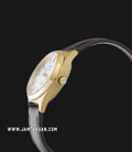 Alexandre Christie AC 1009 LD LGPSL Silver Dial Brown Leather Strap-1
