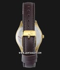 Alexandre Christie AC 1009 LD LGPSL Silver Dial Brown Leather Strap-2