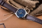 Alexandre Christie AC 1009 LD LSSBU Blue Dial Brown Leather Strap-3