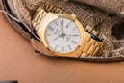Alexandre Christie AC 1009 BGPIV Couple Silver Dial Gold Stainless Steel Strap-1
