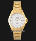 Alexandre Christie Primo Steel AC 1011 LD BGPSL Ladies Silver Dial Gold Stainless Steel Strap-0