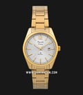 Alexandre Christie Primo Steel AC 1012 LD BGPSL Ladies Silver Dial Gold Stainless Steel Strap-0