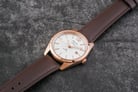 Alexandre Christie Primo Steel AC 1012 LD LRGSL Ladies Silver Dial Brown Leather Strap-7