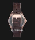 Alexandre Christie Primo Steel AC 1015 LD LRGSL Ladies Silver Dial Brown Leather Strap-2