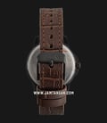 Alexandre Christie Primo Steel AC 1017 LD LIPBARG Ladies Black Dial Brown Leather Strap-2