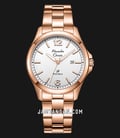 Alexandre Christie Primo Steel AC 1029 MD BRGSL Men Silver Dial Rose Gold Stainless Steel Strap-0