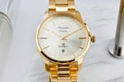 Alexandre Christie Primo Steel AC 1030 LD BGPIV Ladies Gold Dial Gold Stainless Steel Strap-4