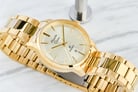 Alexandre Christie Primo Steel AC 1030 LD BGPIV Ladies Gold Dial Gold Stainless Steel Strap-5