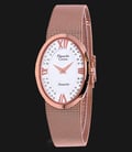 Alexandre Christie AC 2280 LH BRGSL Ladies White Dial Rose Gold Stainless Steel-0