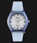 Alexandre Christie AC 2386 LH RLBSL Passion Ladies Mother Of Pearl Dial Light Blue Rubber Strap-0