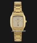 Alexandre Christie Passion AC 2454 LD BGPIV Ladies Gold Dial Gold Stainless Steel Strap-0