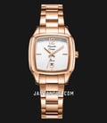 Alexandre Christie Passion AC 2454 LD BRGSL Ladies White Dial Rose Gold Stainless Steel Strap-0