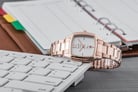 Alexandre Christie Passion AC 2454 LD BRGSL Ladies White Dial Rose Gold Stainless Steel Strap-3