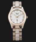 Alexandre Christie AC 2477 LD BCGMSSL Ladies Silver Dial Dual-tone St. Steel with Ceramic Strap-0