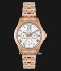 Alexandre Christie AC 2494 BF BRGSL Ladies White Dial Rose Gold Stainless Steel-0