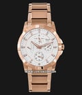 Alexandre Christie AC 2503 BF BRGSL Ladies White Dial Rose Gold Stainless Steel-0