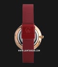 Alexandre Christie Tranquility AC 2509 LD BRDRE Ladies Red Dial Red Mesh Strap-2