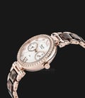 Alexandre Christie AC 2514 BF BRGSLBO Ladies White Pattern Dial Dual Tone Stainless Steel Strap-1