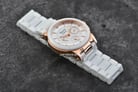 Alexandre Christie AC 2517 BF BRGSL Mother Of Pearl Dial White Ceramic Strap-5