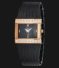 Alexandre Christie Tranquility AC 2561 LH BBRBA Ladies Black Dial Stainless Steel Strap-0