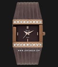 Alexandre Christie Tranquility AC 2561 LH BROBO Ladies Brown Dial Brown Stainless Steel-0