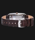 Alexandre Christie AC 2580 LH LTRSL White Dial Brown Leather Strap-2