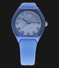 Alexandre Christie AC 2604 LH RLBMS Mother Of Pearl Dial Blue Rubber Strap-0