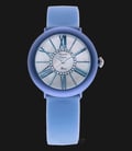 Alexandre Christie AC 2605 LH LLBMS Mother Of Pearl Dial Blue Rubber Strap-0