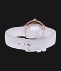 Alexandre Christie AC 2605 LH LRGMS Mother Of Pearl Dial White Rubber Strap-2
