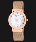 Alexandre Christie AC 2607 LD BRGMS Ladies Mother of Pearl Dial Rosegold Stainless Steel-0