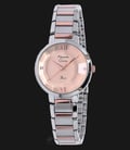 Alexandre Christie AC 2616 LH BTRRG Ladies Beige Patterned Dial Dual-Tone Stainless Steel-0