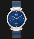 Alexandre Christie Tranquility AC 2639 LH BURBU Ladies Blue Dial Blue Stainless Steel Strap-0