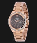 Alexandre Christie AC 2644 BF BRGBO Ladies Brown Dial Stainless Steel Strap-0