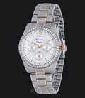 Alexandre Christie AC 2645 BF BTRSL Ladies Silver Dial Dual Tone Stainless Steel Strap-0