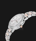 Alexandre Christie AC 2648 BF BTRSL Ladies White Pattern Dial Dual Tone Stainless Steel Strap-1