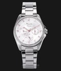 Alexandre Christie AC 2649 BF BSSSL Ladies White Dial Stainless Steel-0