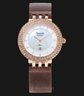 Alexandre Christie AC 2651 LD BRNSL Ladies Mother of Pearl Dial Dual-tone Stainless Steel-0